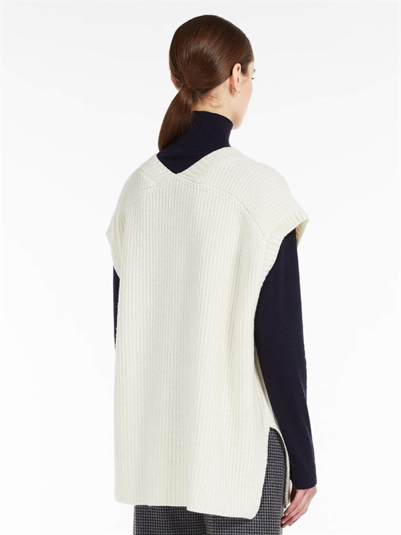 Weekend Max Mara Ala Strikvest, Ivory
